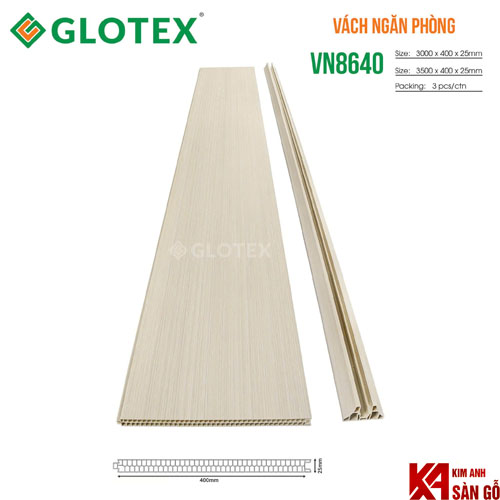Vách Ngăn Nhựa 2 Mặt Glotex VN-8640